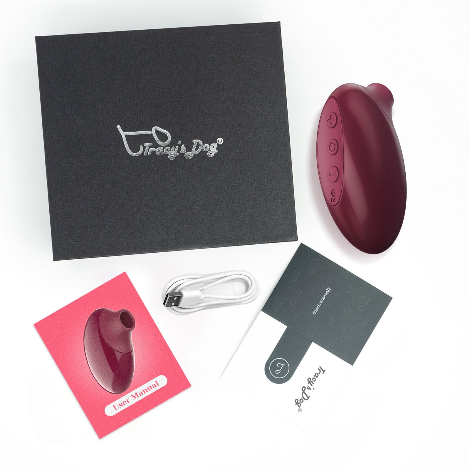 Flamingo Mini Sucking Vibrator by Tracy's Dog EU, color: red