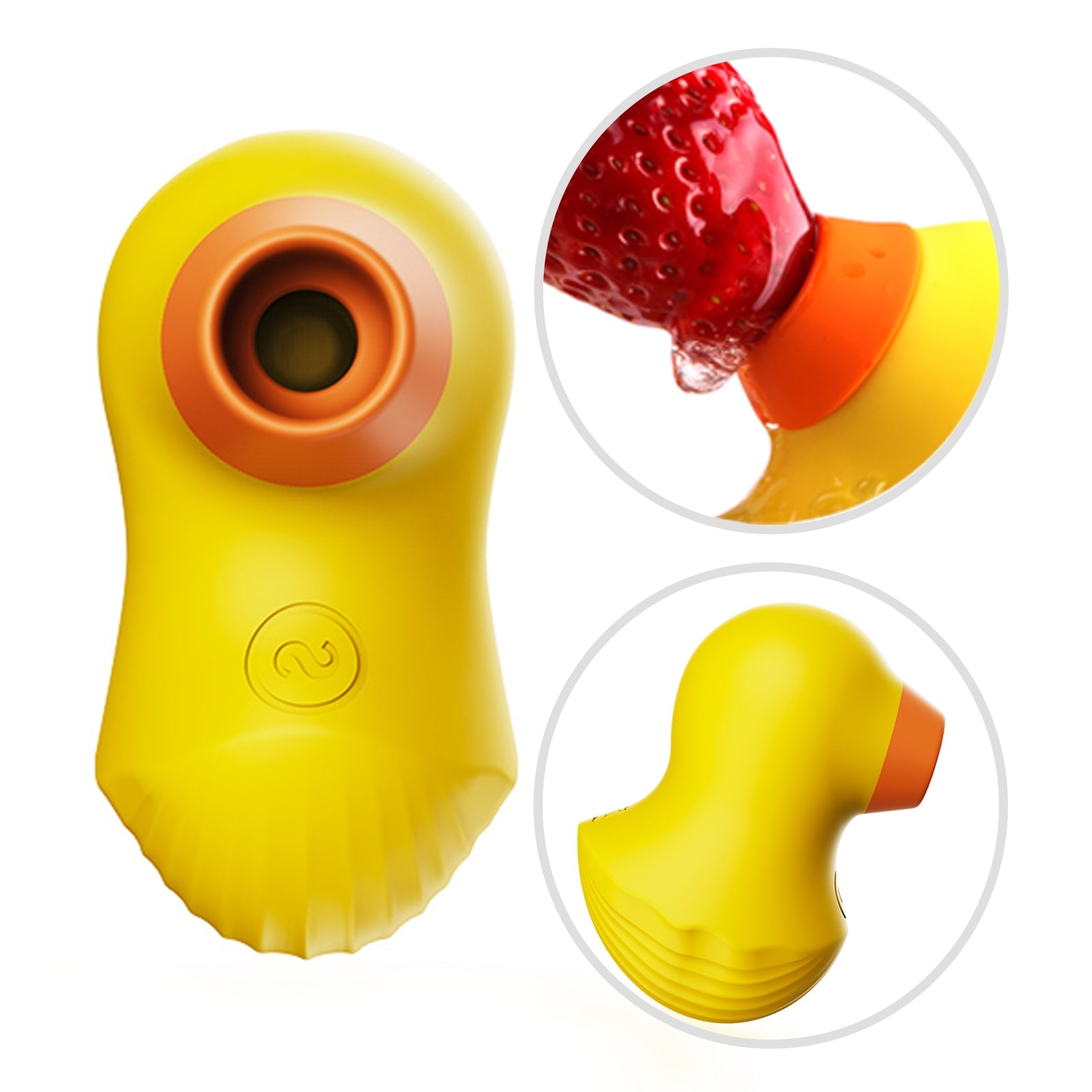 Mr. Duckie Sucking Vibrator, 3 in 1 sucking vibrator, 7 different suction modes, 100% waterproof vibrator, body-safe medical grade silicone, Build With Pleasure Air technology, Portable size and easy to clean